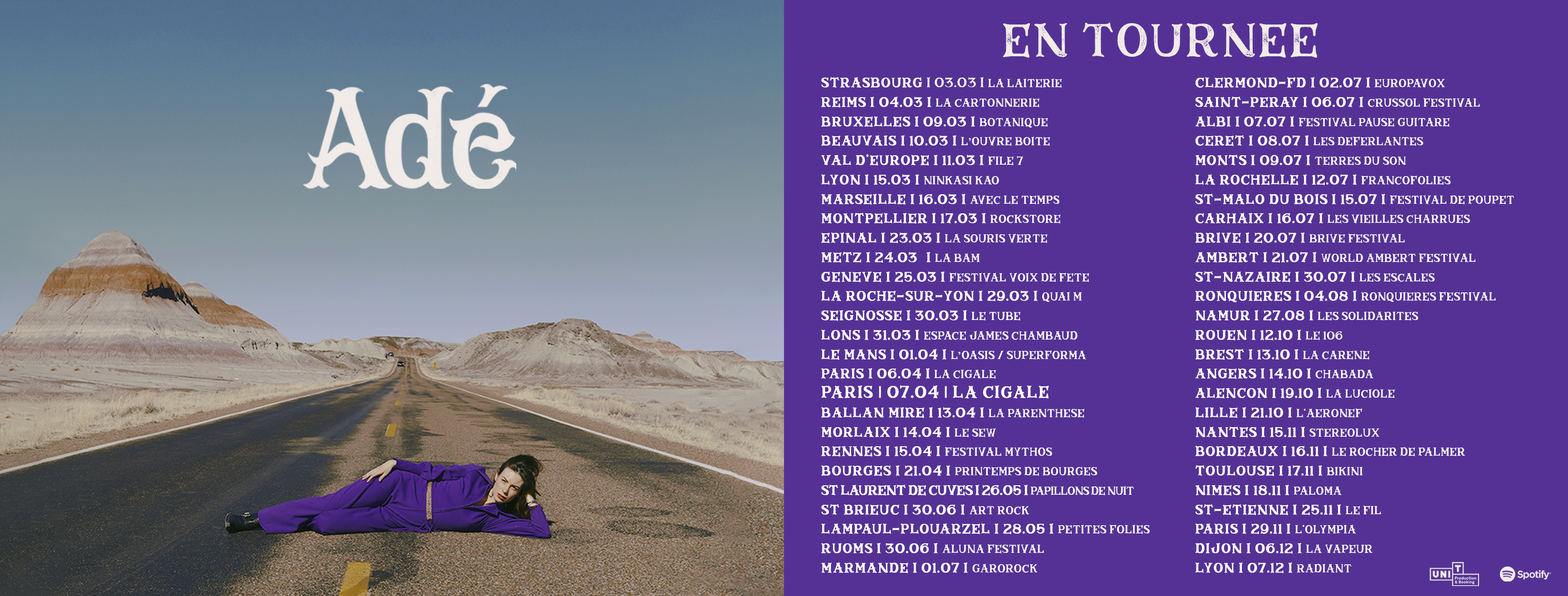 Adé en tournée 
