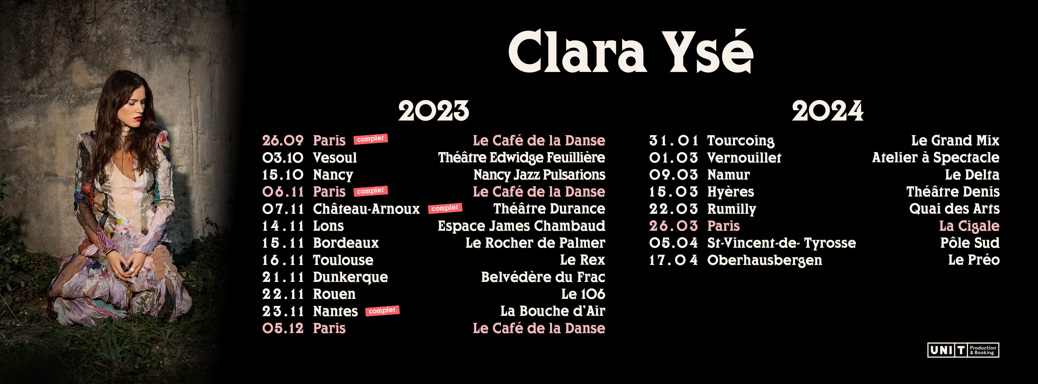 Clara Ysé en tournée