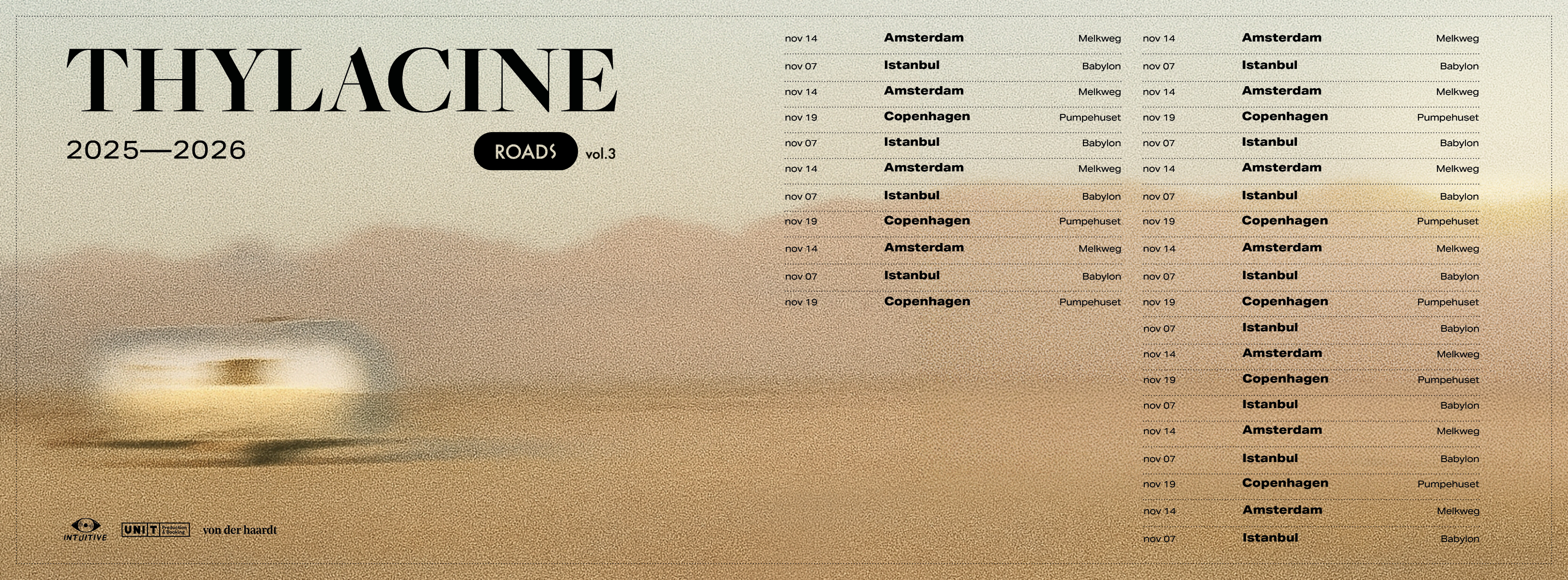 Thylacine en tournée