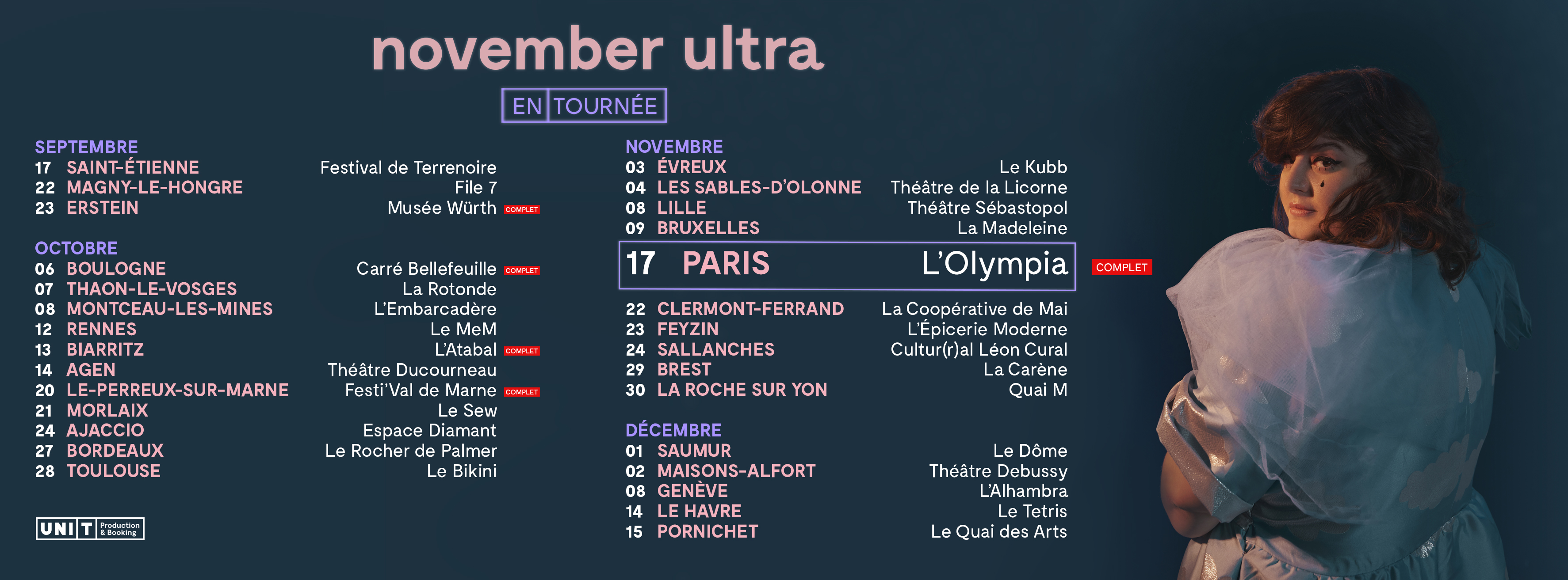 November Ultra en tournée 